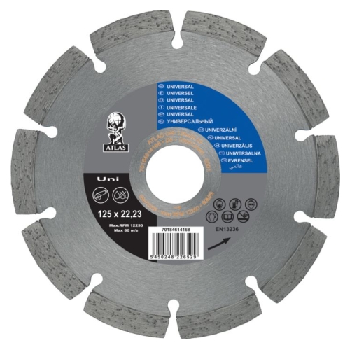 125x2x22,23 ATLAS UNIVERSAL kotouč diamantový