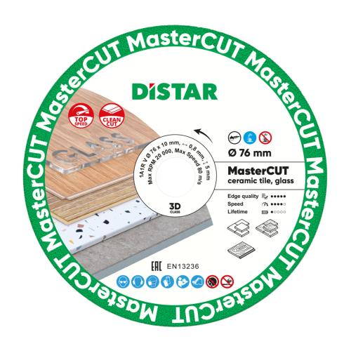76x0,8x5x10mm MasterCUT kotouč diamantový na sklo, gres, přírodní kámen