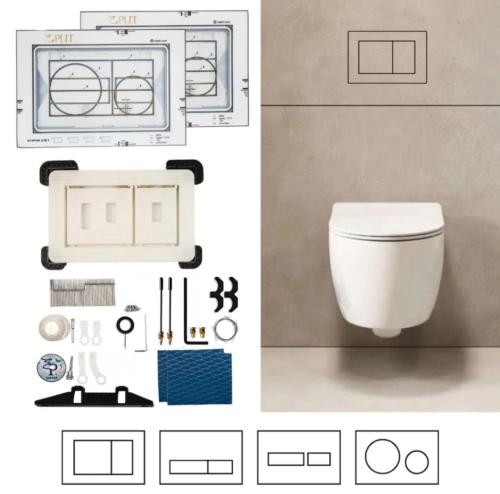 M1 5v1 tlačítko skryté splachovací pro Geberit Sigma,Omega(přední),Viega,Alcaplast,TOTO (se spotřebním materiálem)