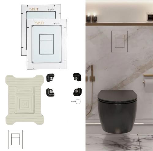 M3 GROHE bílé tlačítko skryté splachovací pro GROHE (bez spotřebního materiálu)