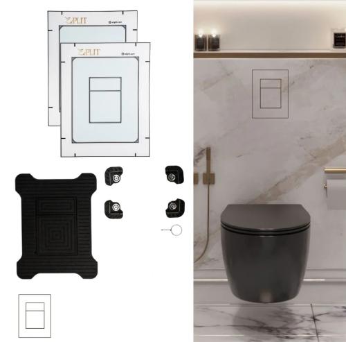 M3 GROHE černé tlačítko skryté splachovací (bez spotřebního materiálu)