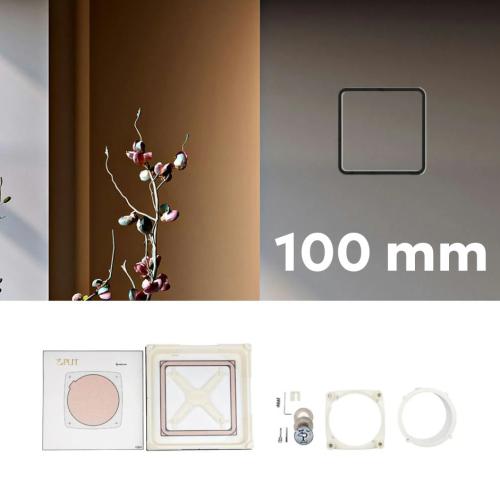 EDPLIT skrytý montážní systém ventilátoru 100 mm (bez ventilátoru, se spotřebním materiálem)