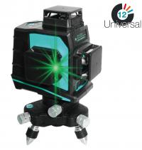 LLG12 3x360°GREEN LASER set v kufru