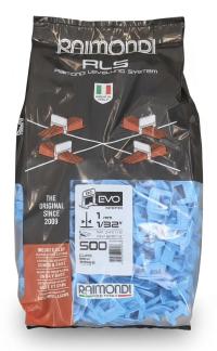 RLS EVO 1mm 3-12mm 500ks klip distanční